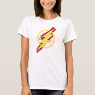 T-shirt Ligue de la justice  Symbole Flash de brosse et de