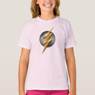 T-shirt Ligue de la justice Symbole Flash Metallic Bolt