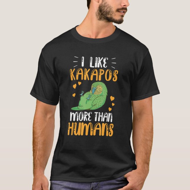 T-shirt Like Kakapos more New Zealand Parrot Kakapo (Devant)
