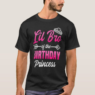 T-shirt Lil Bro De L'Anniversaire De La Princesse D'Annive