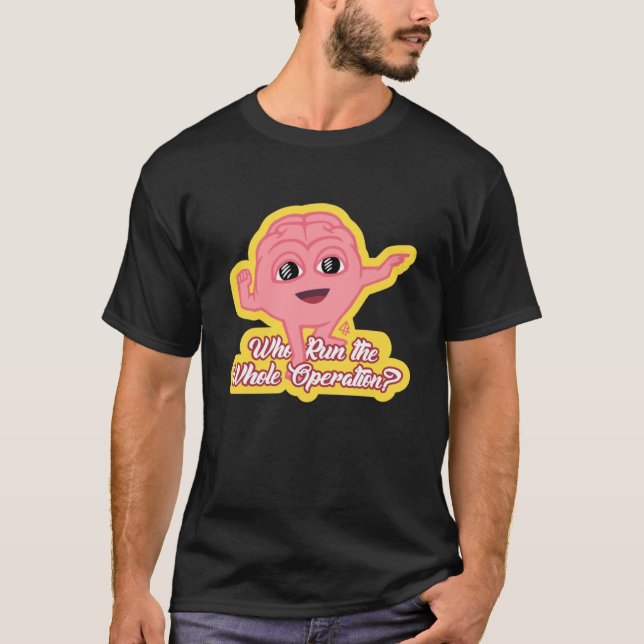 T-shirt Lil Dickys Cerveau Fanart Tri-mélange (Devant)