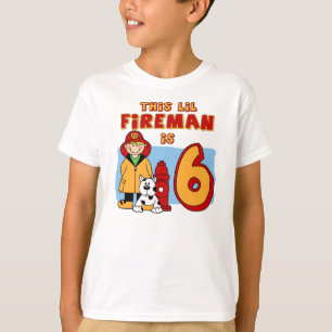 T-shirt Lil Fireman 6e anniversaire