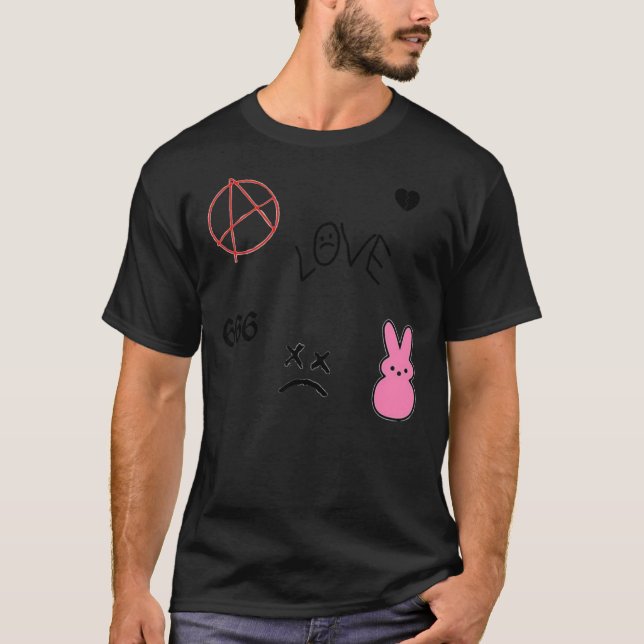 T-shirt Lil Peep&amp ; 39 ; s Clas du pack collage de tato (Devant)