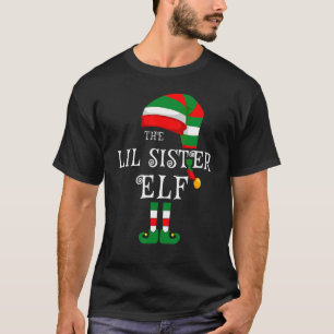 T-shirt Lil Sister Elf Famille Pyjamas correspondants de N