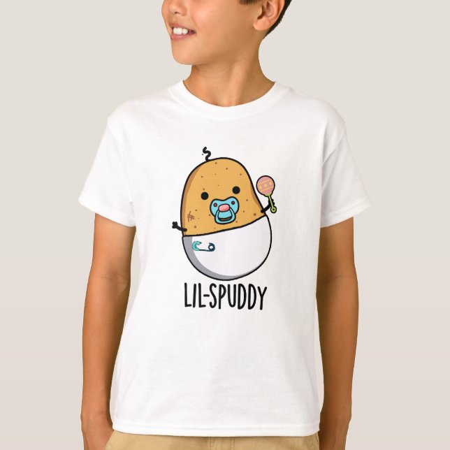 T-shirt Lil-spuddy Blague de pomme de terre drôle  (Devant)