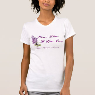T-shirt Lilas d'usage si vous vous inquiétez