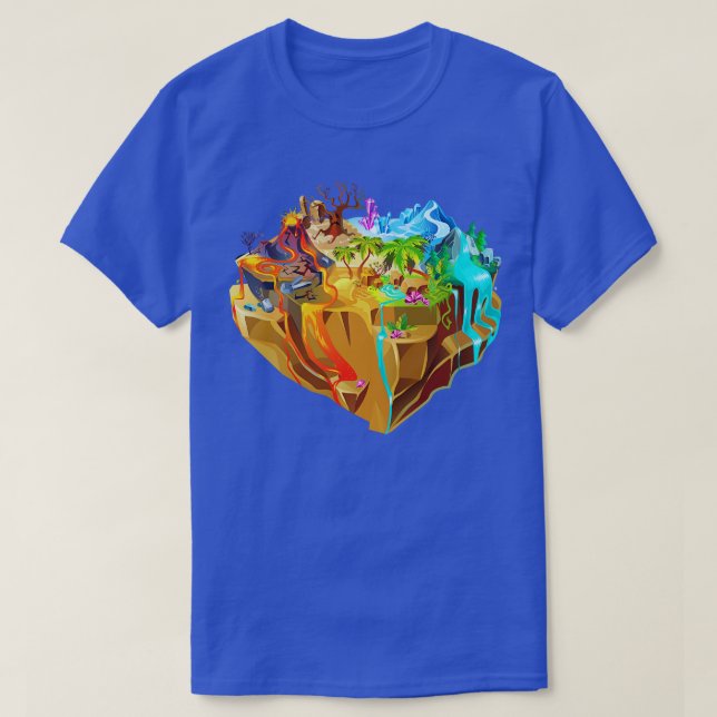 T-shirt L'île colorée (Design devant)