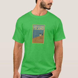 T-shirt L'île de Chincoteague Surdimensionné