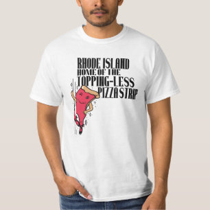 T-shirt L'Île De Rhode Est La Maison De La Bande De Pizza