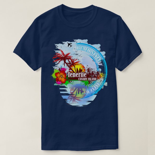 T-shirt L'île des Canaries de Tenerife (Design devant)