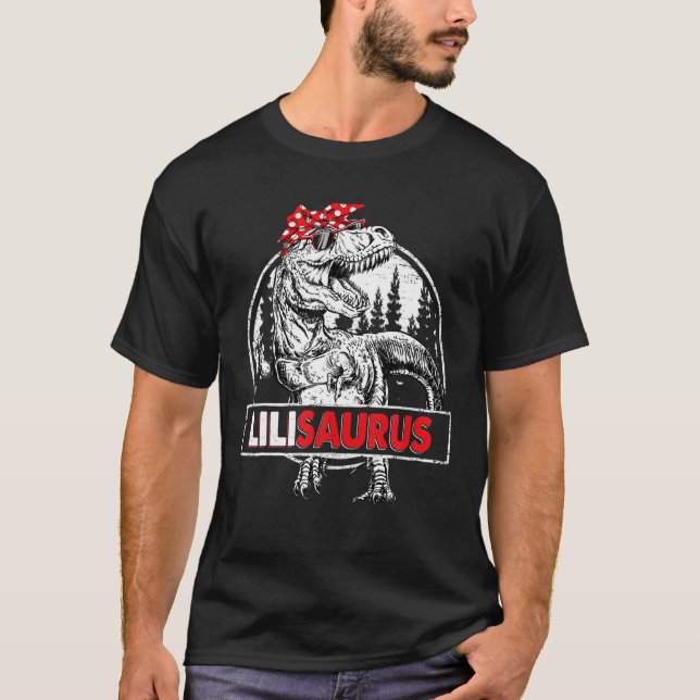 T-shirt Lilisaurus T Rex Dinosaur Lili Saurus Fête des mèr (Devant)