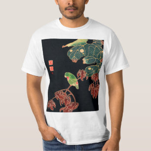 T-shirt L'illustration japonaise du Paroquet Colorful Bird