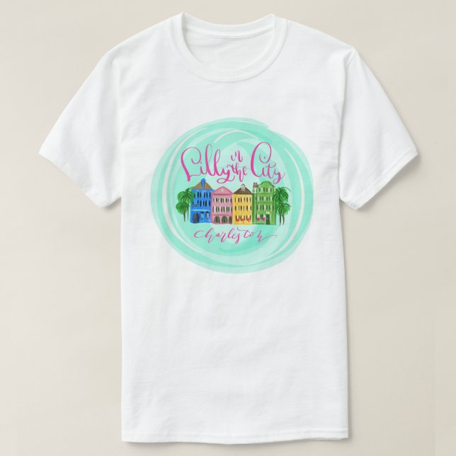 T-shirt Lilly in the City - Charleston (Design devant)