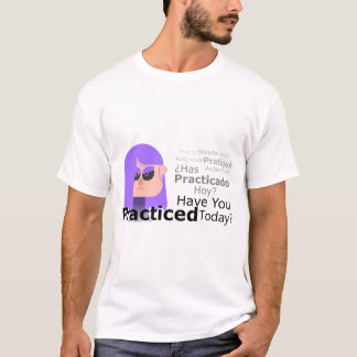 T-shirt Lily A Besoin De Vous Pratiquer (Texte Noir)