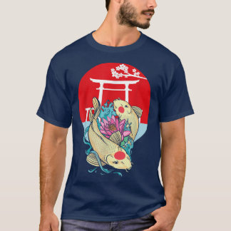 T-shirt Lily Sakura Poisson Japonais Nihsikigoi Taisho San