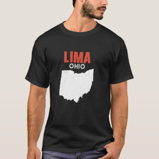 T-shirt LIMA Ohio USA State America Travel Ohioan