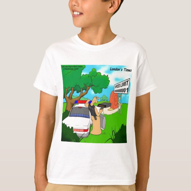 T-shirt Limace Agent de la Circulation Drôle (Devant)