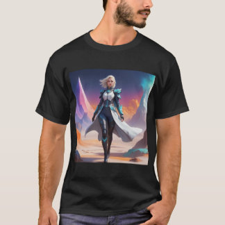 T-shirt L'Imaginaire futuriste | Héroïne de la science-fic