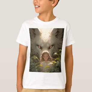 T-shirt L'Imaginaire mystique Wolf Guardian Anime
