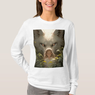 T-shirt L'Imaginaire mystique Wolf Guardian Anime