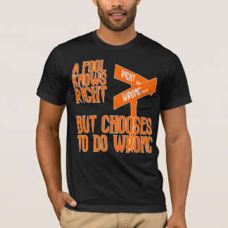 T-shirt L'imbécile sait juste