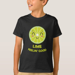 T-shirt Lime Sentent de bonnes limites drôle Mot jeu vert