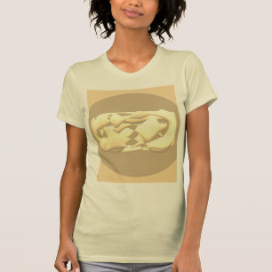 T-shirt Lime Vert et violet clair motifs