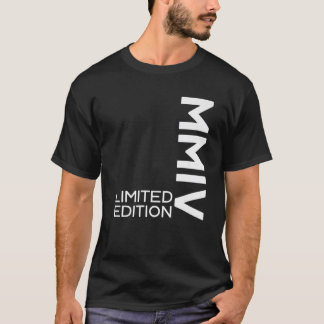 T-SHIRT LIMITED EDITION 2004 MMIV ROMAN NUMBERS 18TH BIRTH