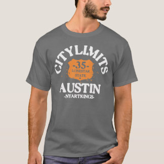 T-shirt Limites de ville d'Austin