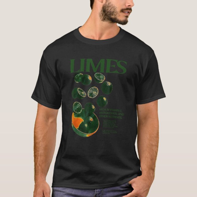 T-shirt Limites Drôle Élevé En Vitamine C Antioxydants Aut (Devant)