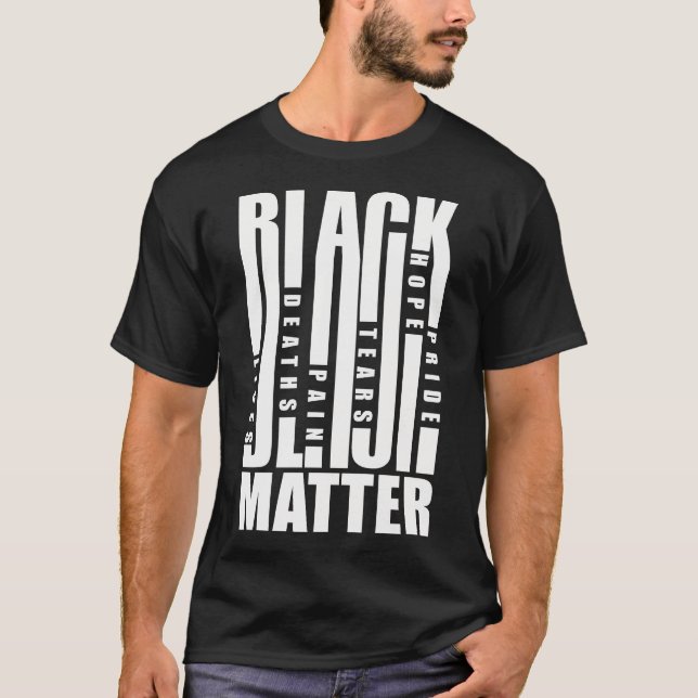 T-shirt L'importance des vies noires (Devant)