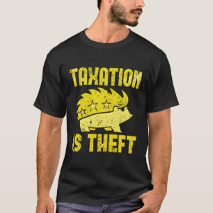 T-shirt L'Imposition Est Le Vol Le Capitalisme Anarcho Lib
