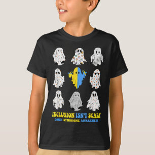 T-shirt L'Inclusion N'Est Pas Effrayant Le Syndrome De Sen