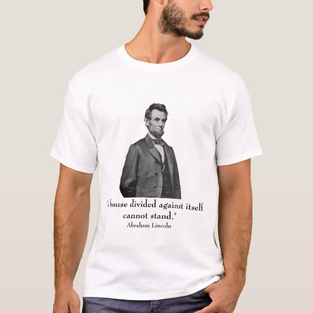 T-shirt Lincoln et citation (Devant)