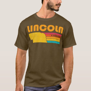 T-shirt Lincoln Nebraska Vintage Souvenir désorganisé