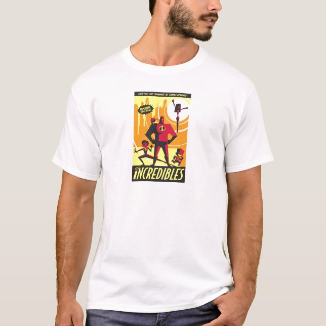 T-shirt L'incroyable affiche Art Disney (Devant)