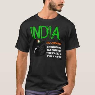 T-shirt L'Inde la plus grande nation de cricket sur la