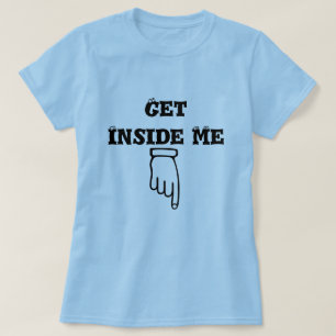 T-shirt L'indication par les doigts vers le bas et le