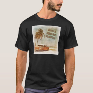 T-shirt L'Indien vintage étaye la scène de plage