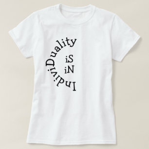 T-shirt L'Individualité Est Dans L'Tee Inspirationnelle Pe