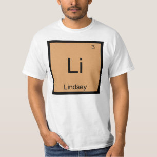 T-shirt Lindsey Nom Chimie Élément Tableau Périodique