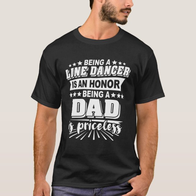 T-shirt Line Dancer Father Line Dancing  2 (Devant)