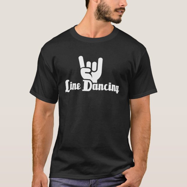 T-shirt Line Dancer Western Country Line Dance (Devant)
