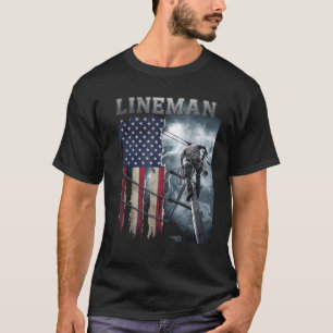 T-shirt Lineman American Fier Câble électrique