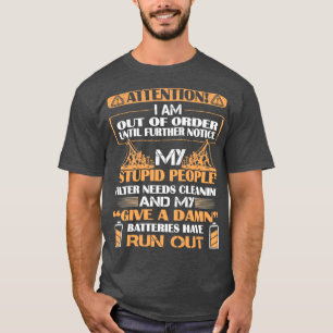 T-shirt Lineman drôle cite attention