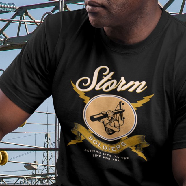 T-shirt Lineman Electricien (Power Electrical Lineman T Shirt)