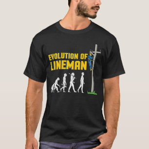 T-shirt Lineman Evolution Electric Cable Lineman