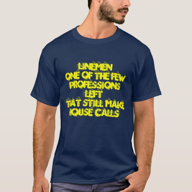T-shirt LinemenOne du stil de leftthat de quelques (Devant)