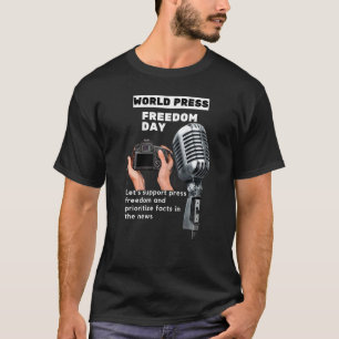 T-shirt L'Information De La Journée Mondiale De La Liberté
