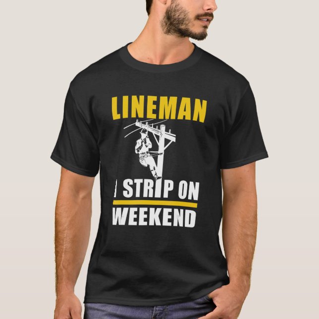 T-shirt Lingerie Électrique Mens Lin Électrique I Bande Su (Devant)